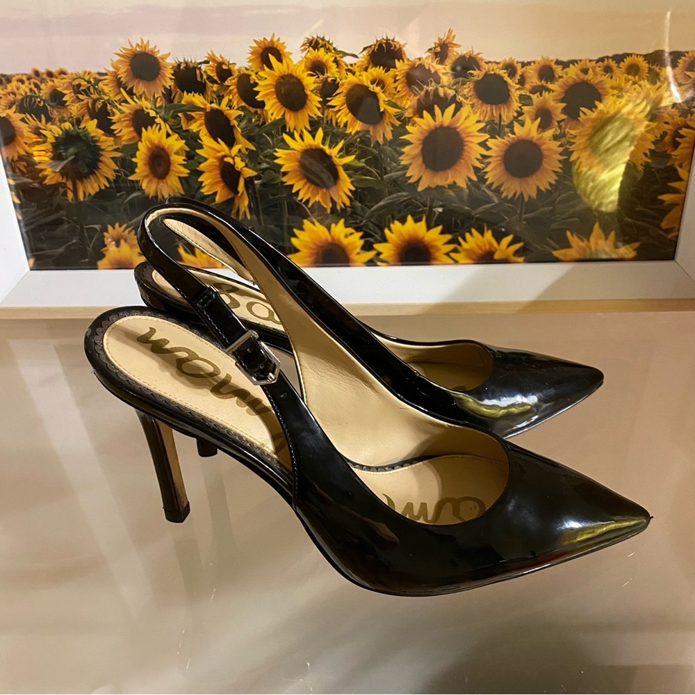 Sam Edelman Slingback pump black patent size 7.5